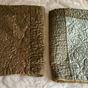 2 for $15 Must bundle/ 
Set of 2  Quilted Accent pillow covers - Brown and Gray